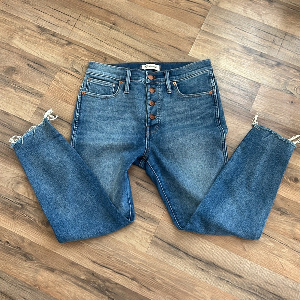 Madewell 10” High-Rise Skinny Jeans, Size 29P